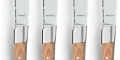 Amefa Steakmessen Royal 4-delig Naturel Hout