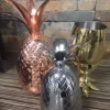 Ananas beker zilver gelijnd 400ml Cosy & Trendy