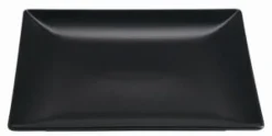 Asia Black rechthoekig bord mat zwart 30x20 cm