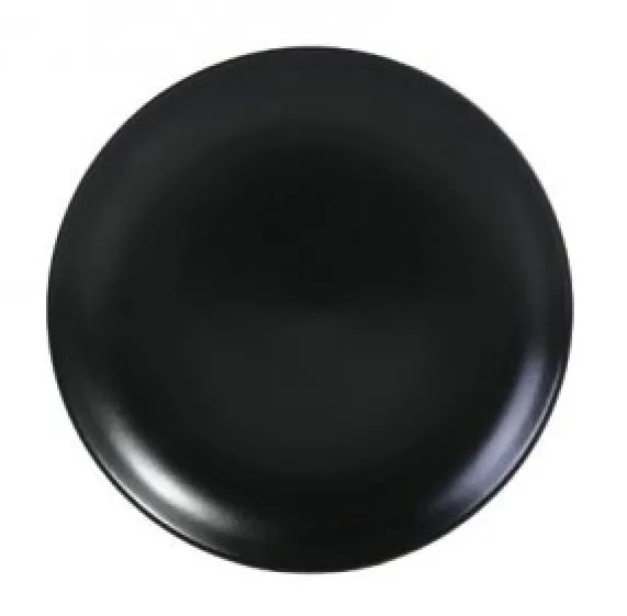 Asia Black rond bord mat zwart 26 cm