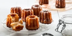 Bakvorm voor 8 Cannelés Bordelais Zwart Silicone Lékué