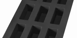 Bakvorm voor 9 Rechthoekige Cakejes Silicone Zwart Lékué