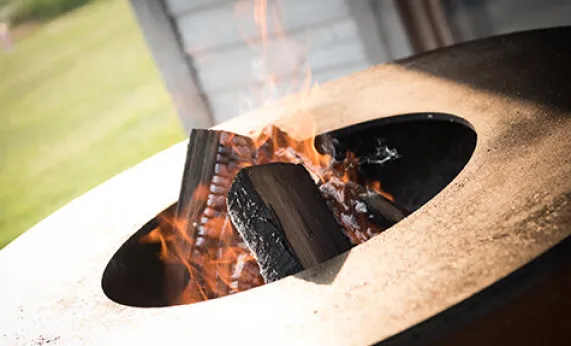 Barbecue Whitefire 99 cm zwart