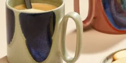 Beker 39cl groen/blauw Paint