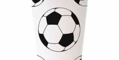 Beker karton 25 cl voetbal set van 8 PAW