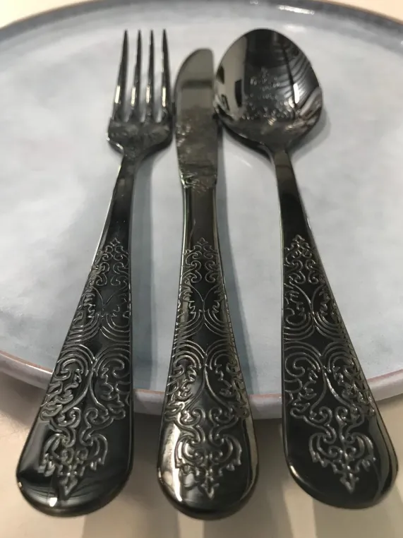 Bestekset Barok 18-delig Black Antique