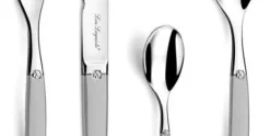 Bestekset 24 delig Lou Laguiole Jet Satin