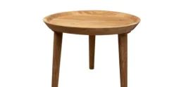 Bijzettafel Bowl Natuur Rond Acacia 50 x 50 x 40 cm Cosy & Home