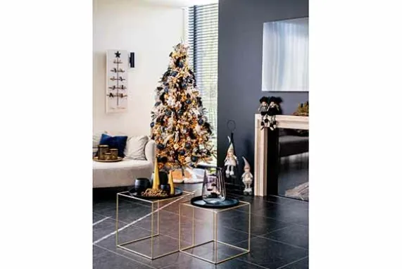 Bijzettafel 2-delig Mat Zwart Metaal Cosy & Home