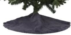 Boomkleed faux rabbit fur grijs 90 cm