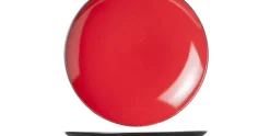 Bord 28 cm rood Finesse