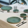 Bordje 9 cm Basalt Ocean Green