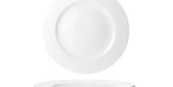 Bord plat Rings 27 cm Wit