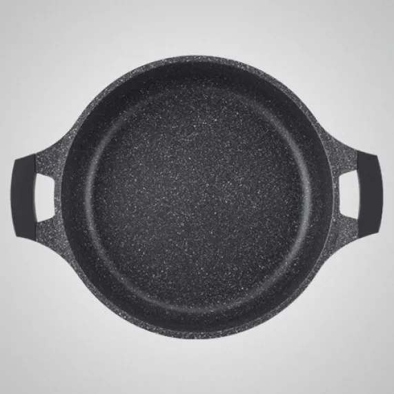 Braadpan 26 cm marmeren coating laag model