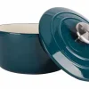 Braadpan gietijzer 20 cm groen petrol Fontestic