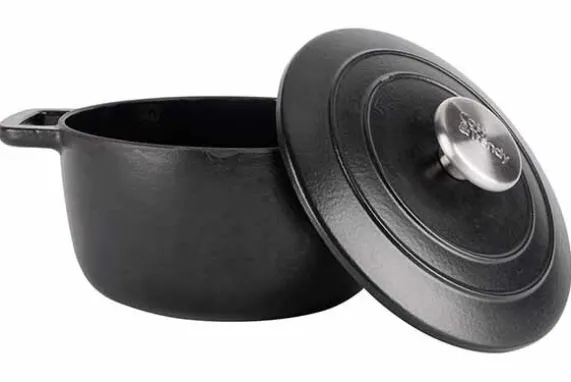 Braadpan gietijzer 20 cm zwart Fontestic