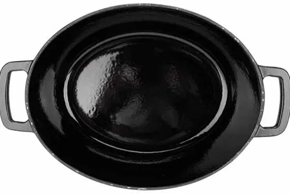 Braadpan gietijzer 31 cm zwart Fontestic