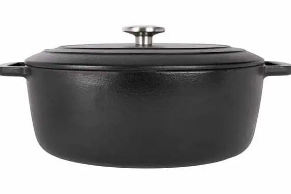 Braadpan gietijzer 31 cm zwart Fontestic