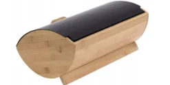 Broodtrommel Bamboe/RVS Zwart Krisberg
