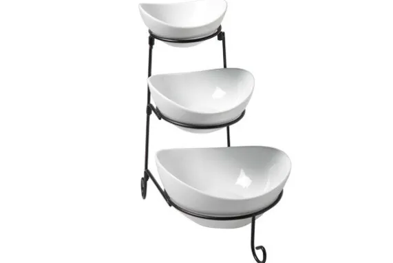 Buffet etagère met 3 schalen