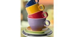 Cappuccinokop 23 cl rood Bart Maastricht Colour Cafe