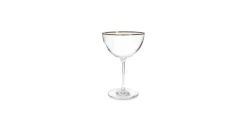 Champagne coupe 35 cl Elegance gouden rand