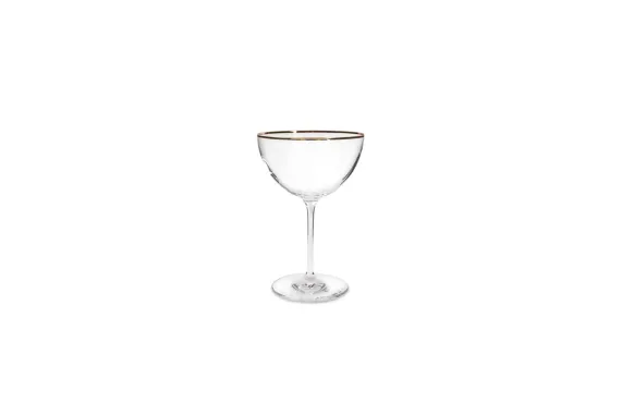 Champagne coupe 35 cl Elegance gouden rand