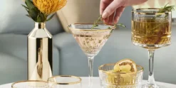 Champagne coupe 26 cl Elysia gouden rand