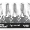 Champagneglas 15 cl set van 12 Ballon