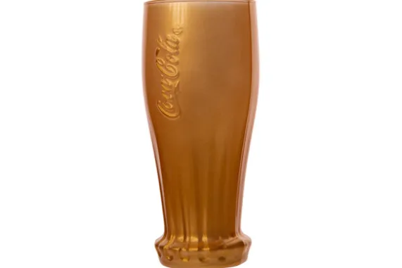 Coca Cola glas 35cl goud Sequin