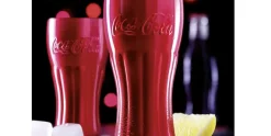 Coca Cola glas 37cl rood