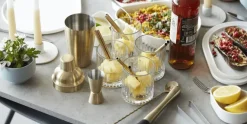 Cocktailset 4-delig RVS Goud