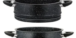Couscous pan RVS 11 liter marmeren coating