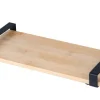 Dienblad bamboe 32 x 15 cm met handvat