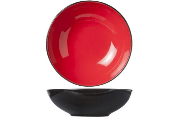 Diep bord 20cm rood Finesse