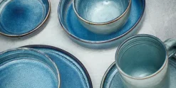 Diep bord Duna blauw 20 cm x 6 cm