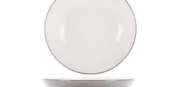 Diep bord rond Vince grijs 20 cm