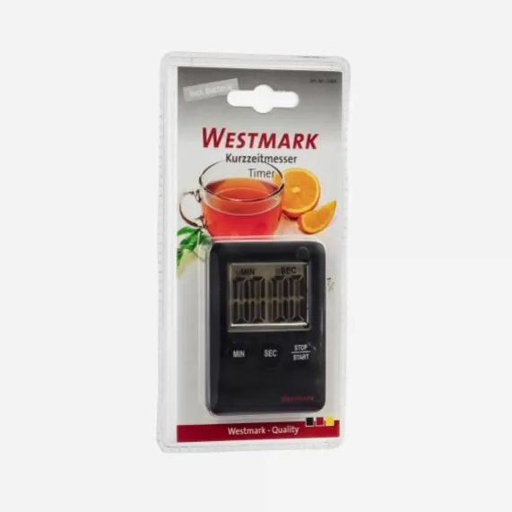 Digitale kookwekker met magneet zwart