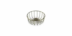 Draadmand 16 cm goud Octo