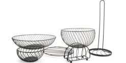 Draadmand 25 cm zwart Cluster