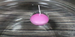 Drijfkaars Roze - Set van 10 stuks