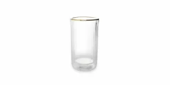 Dubbelwandig glas 37,5 cl met gouden rand Rome