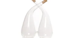 Duofles met kurk 12,1 x 13 cm