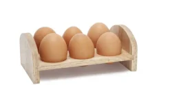 Ei-rekje voor 6 eieren hout