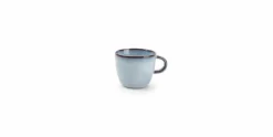 Espressokop 9 cl en schotel licht blauw Marrakesh