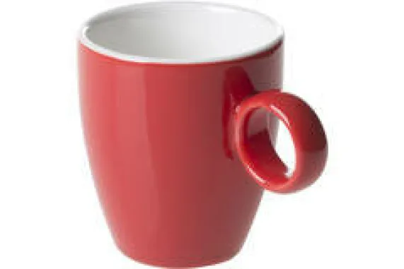Espressokop 6,5 cl rood Bart Maastricht Porselein Colour Cafe