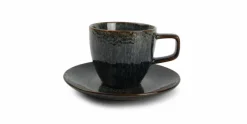 Espressokopje met schoteltje 9,5 cl en 11,5 cm Saffier Mielo