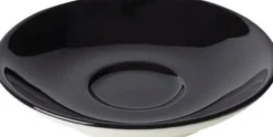 Espresso schotel 11 cm zwart Bart Maastricht Porselein Colour Cafe