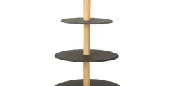 Etagere leisteen hout 3 laags