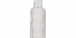 Fles 1 liter met kurk Raya Grijs